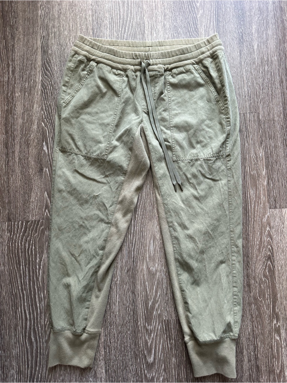 CAbi Olive Green Drawstring Joggers Medium